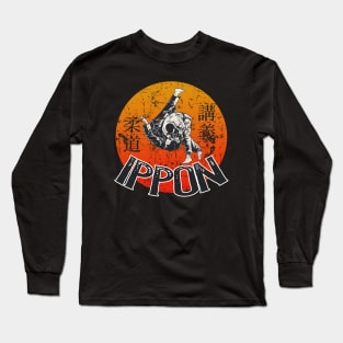 Ippon Judo Judoka Fighter Long Sleeve T-Shirt